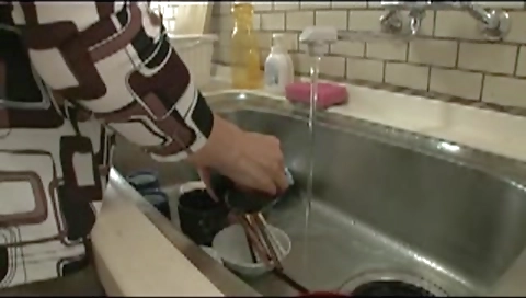 Hairy Frustrated Japanese Step mother In Law Wants Sex