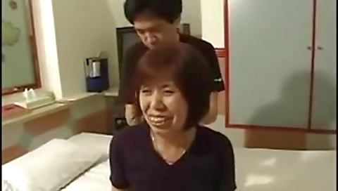 Real Grandma Uncensored Blowjob and Fuck junior man