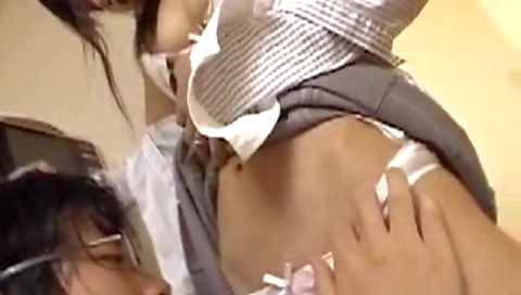 Japanese Step mom and Step daughter fucked by young