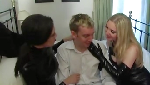 Man Feminised by posh mistresses