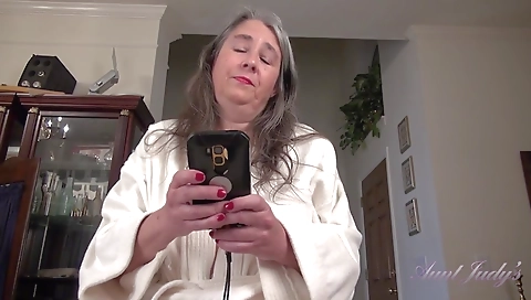 Your Step-Auntie Grace Catches You with Porn, Gives You The Real Thing Instead