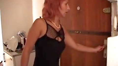 Old junior - Step mom helps young boy getting hard