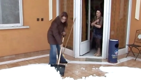 Granny and teen 18+ lesbians