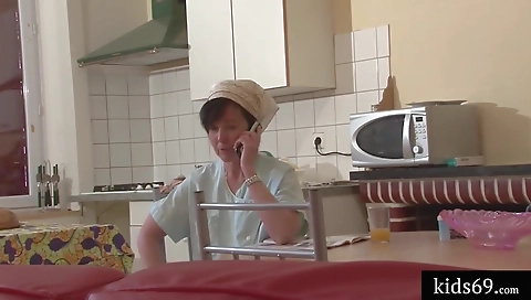 Old Step mom Want Sex With Her Step son