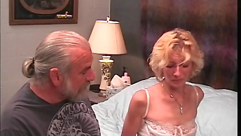 Slinky golden-haired Step mother i'd like to fuck receives a hard flogging from old man
